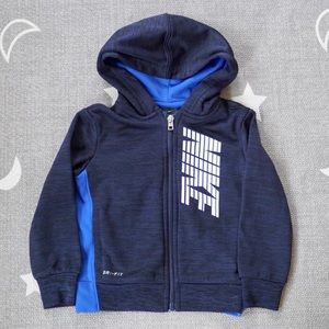 Nike Boy's Heather Therma Zip-Up Hoodie Size 2T